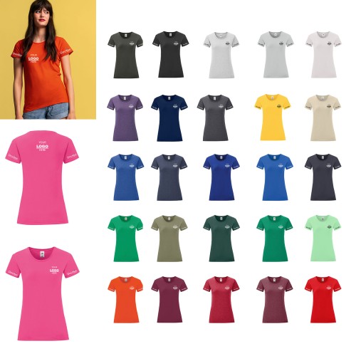 Fitted Round Neck T Shirt Ladies