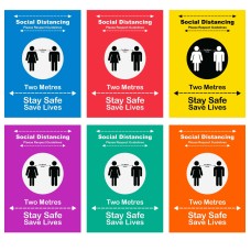 Social Distancing Safety Posters