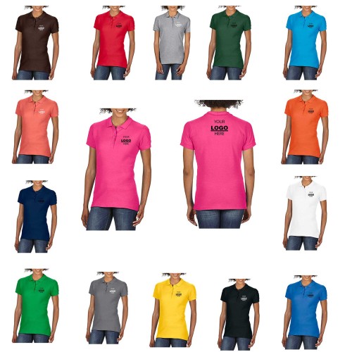 Cotton Pique Polo Shirt Ladies