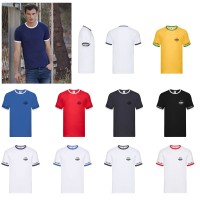 Contrast Ringer Round Neck T Shirt