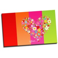 Love Heart Colourful