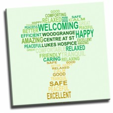 Tree Shape Words Canvas Print
